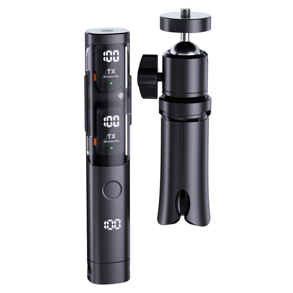 QY99 Wireless Lavalier Mic Kit with Tripod – image 10