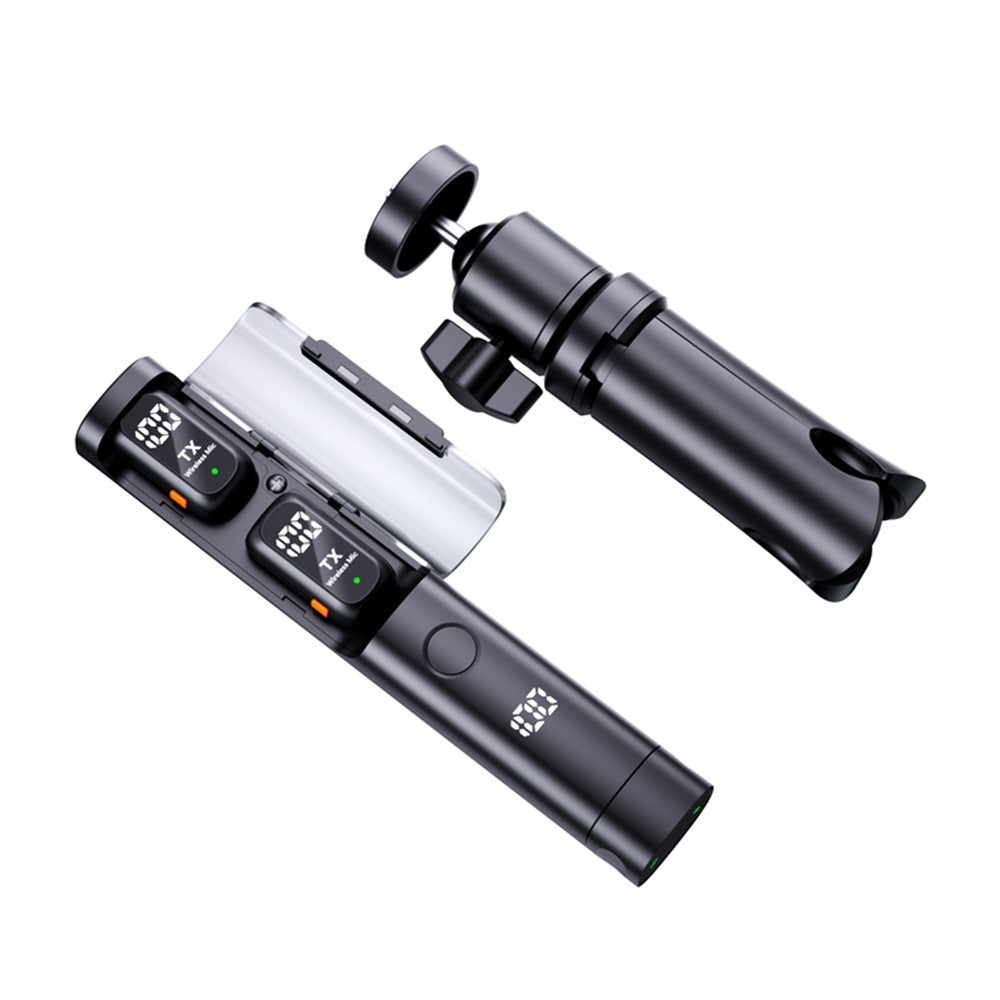 QY99 Wireless Lavalier Mic Kit with Tripod – image 11