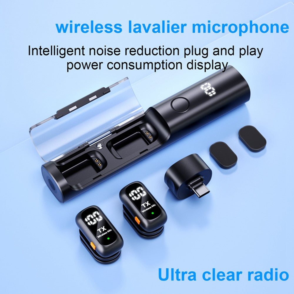 QY99 Wireless Lavalier Mic Kit with Tripod – image 5