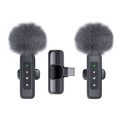 QY22 Wireless Lavalier Microphone Kit – 2 Mics + USB-C Receiver, 20m Range