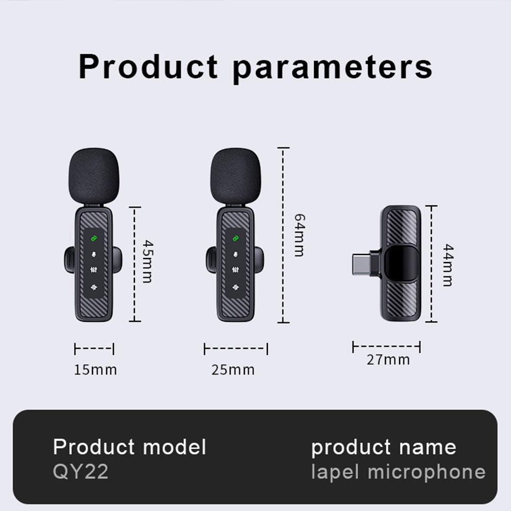 QY22 Wireless Lavalier Mic Kit, USB-C – image 10