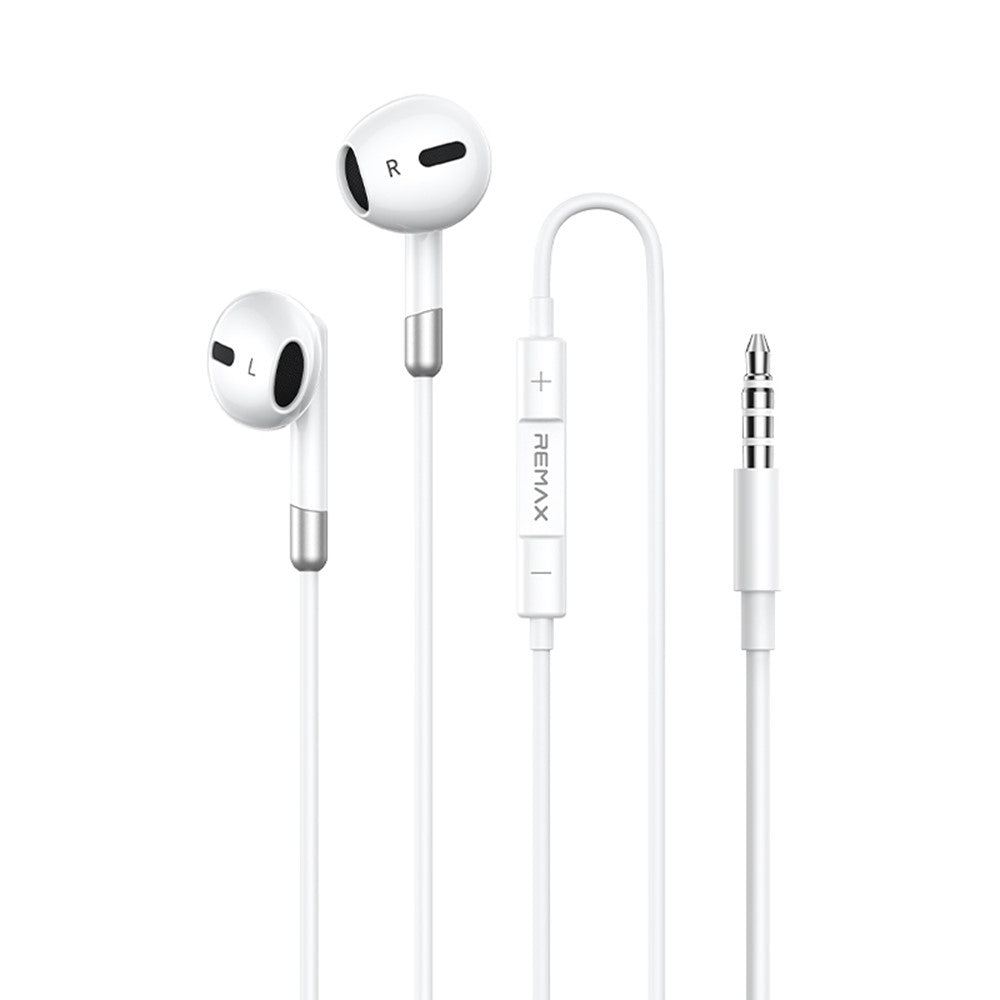 REMAX RM-05 3.5mm Wired Earphones with Mic – Metal, Semi In-Ear