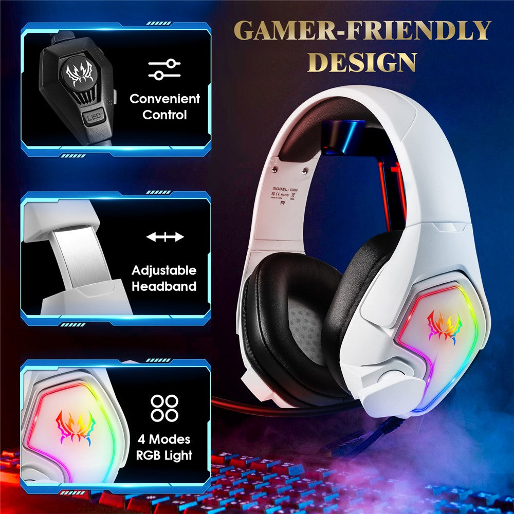 KOTION EACH G3000 RGB Wired Gaming Headset with – image 3