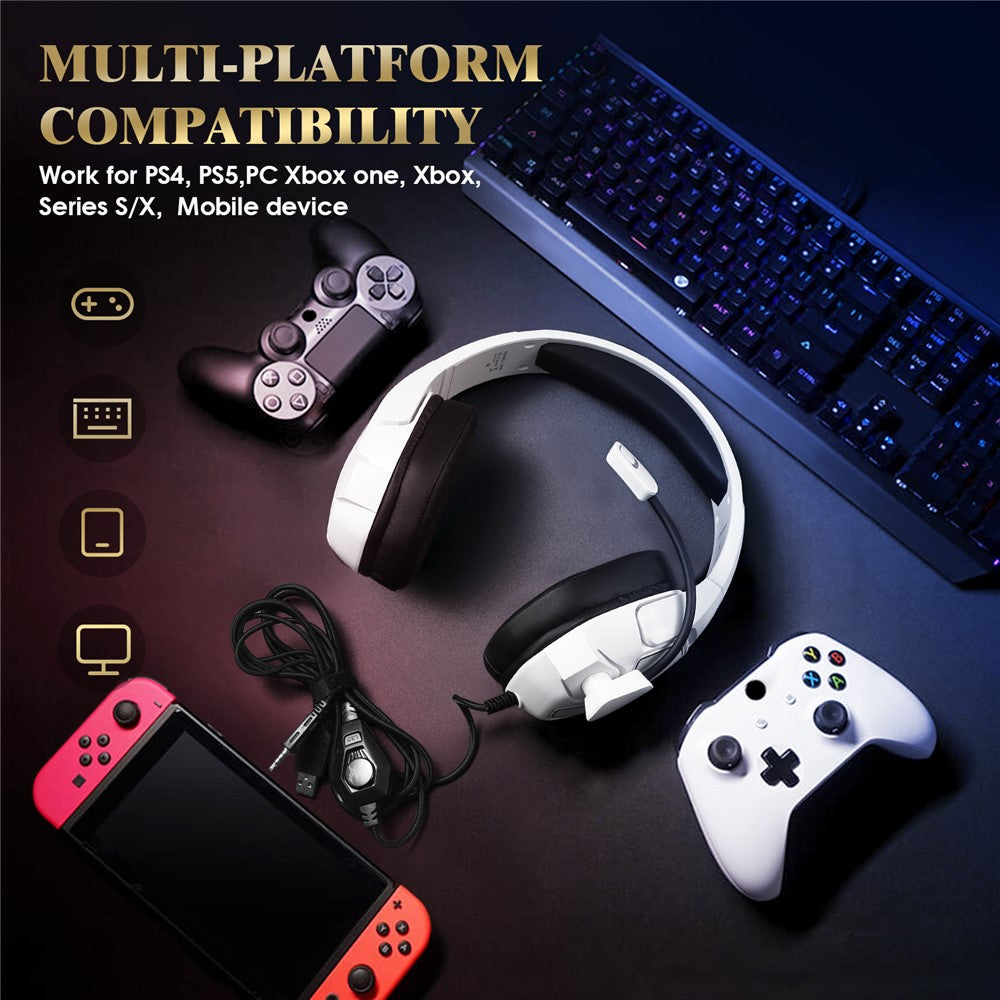KOTION EACH G3000 RGB Wired Gaming Headset with – image 4