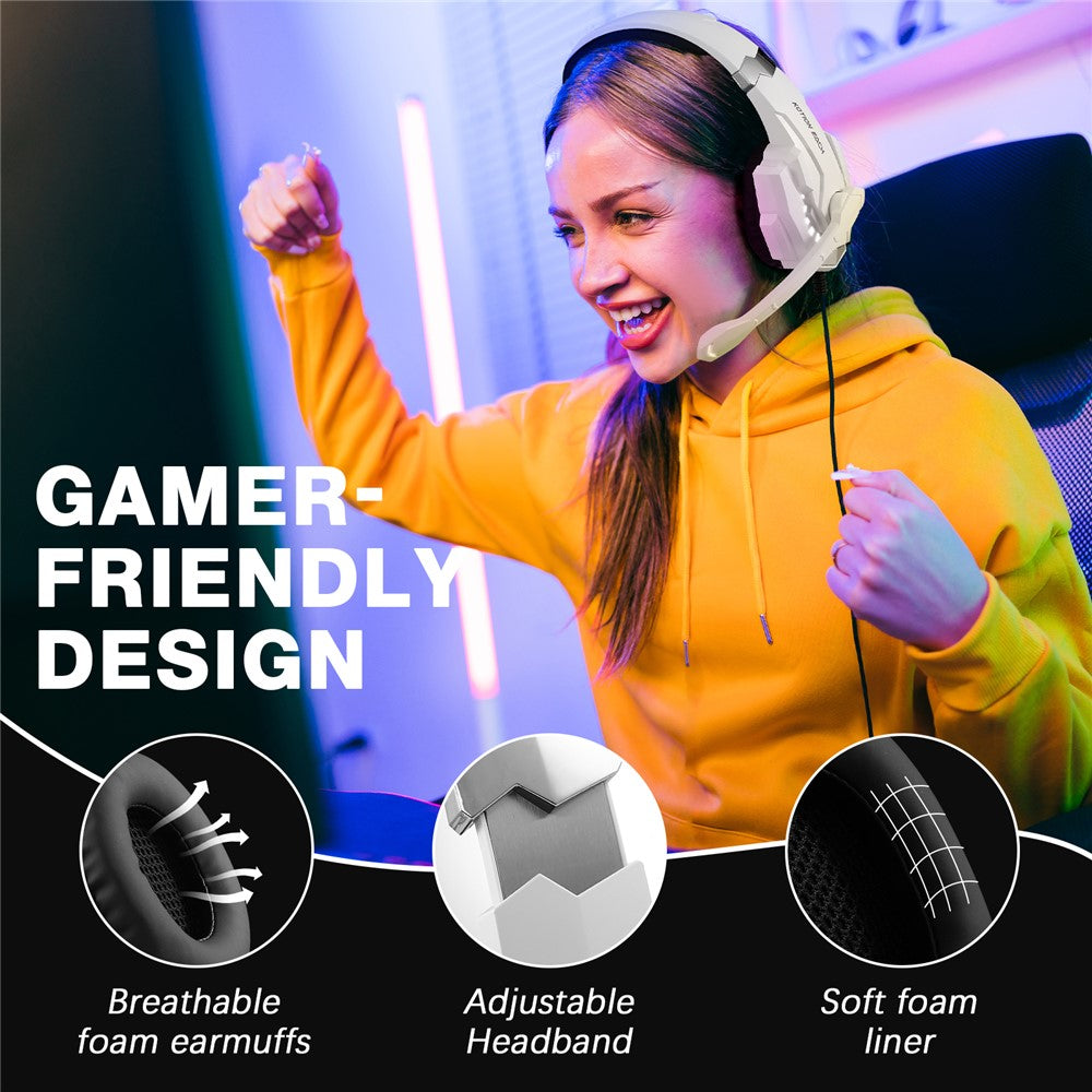 KOTION EACH G9000 Pro LED Wired Gaming Headset with – image 2