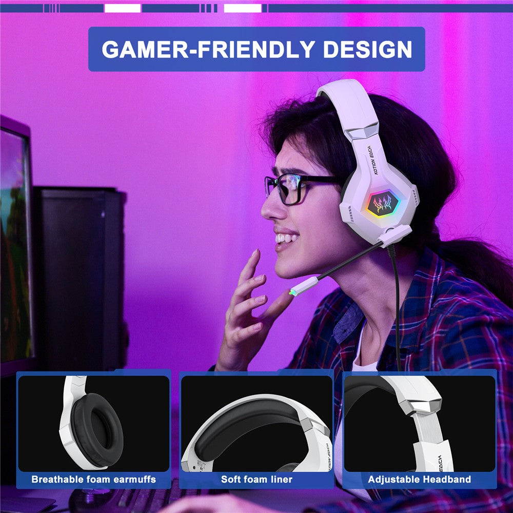 KOTION EACH GS450 RGB Wired Gaming Headset for PC, PS4 – image 5