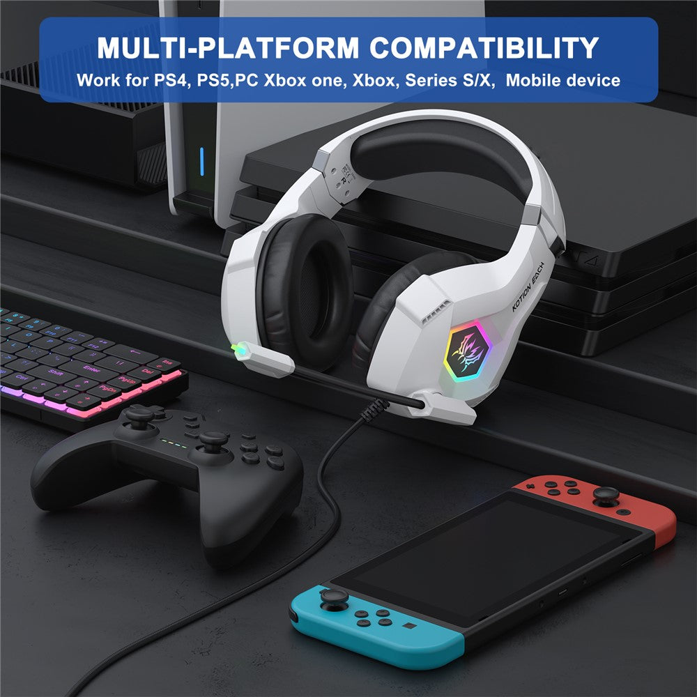 KOTION EACH GS450 RGB Wired Gaming Headset for PC, PS4 – image 7