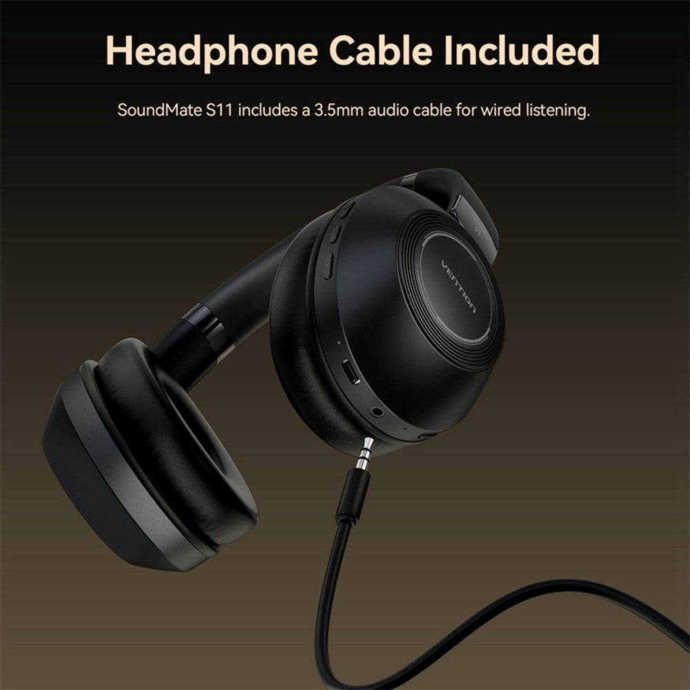 VENTION Soundmate S11 Wireless On-Ear Headset with – image 9