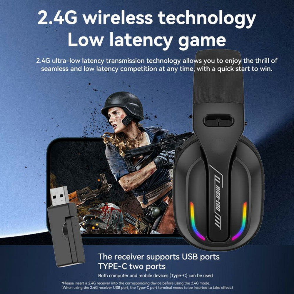 Tri-Mode Gaming Headset with RGB Light – image 10