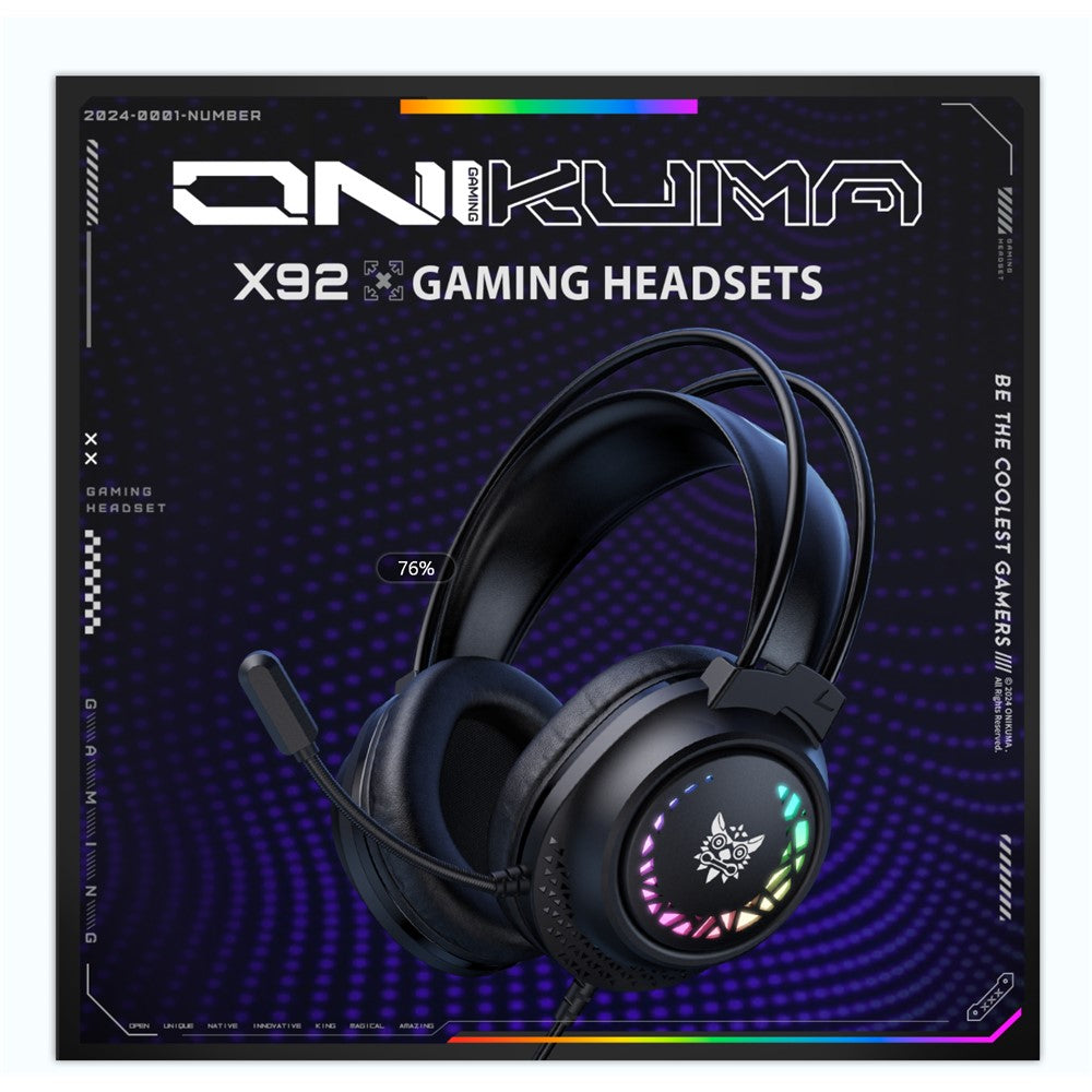 ONIKUMA X92 RGB Wired Gaming Headset for PC & PS5 – image 2