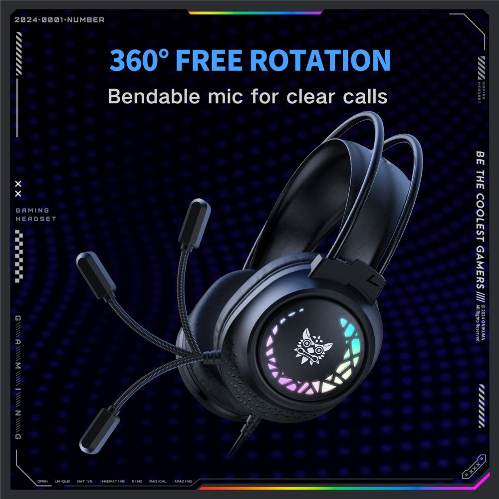 ONIKUMA X92 RGB Wired Gaming Headset for PC & PS5 – image 4