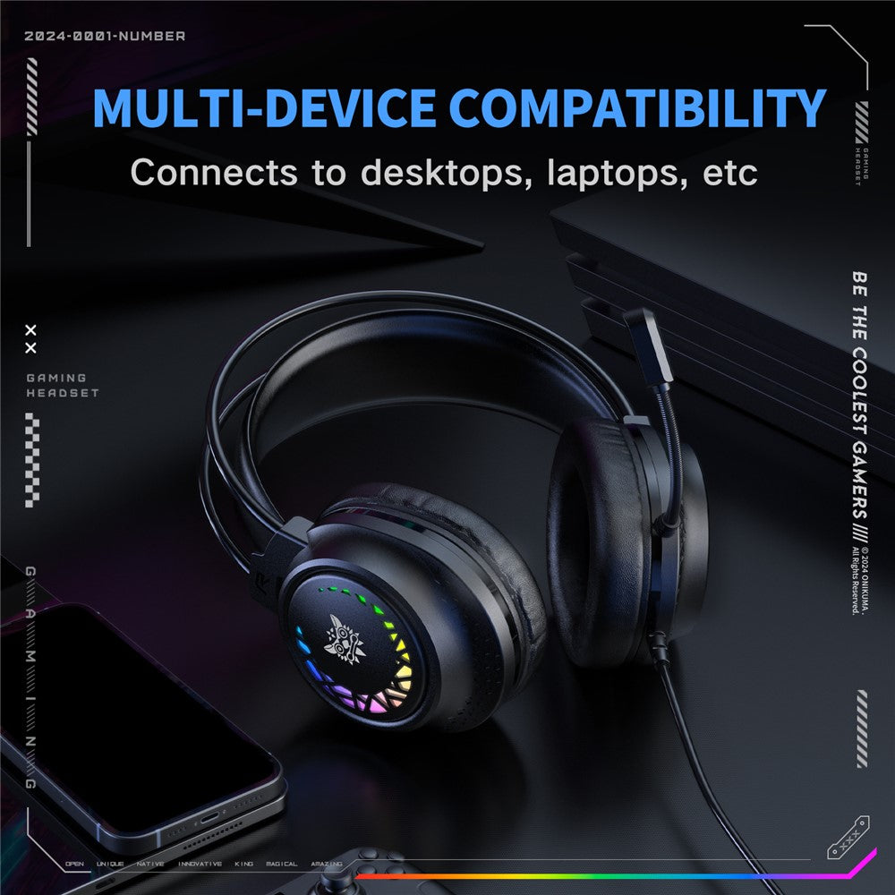 ONIKUMA X92 RGB Wired Gaming Headset for PC & PS5 – image 5