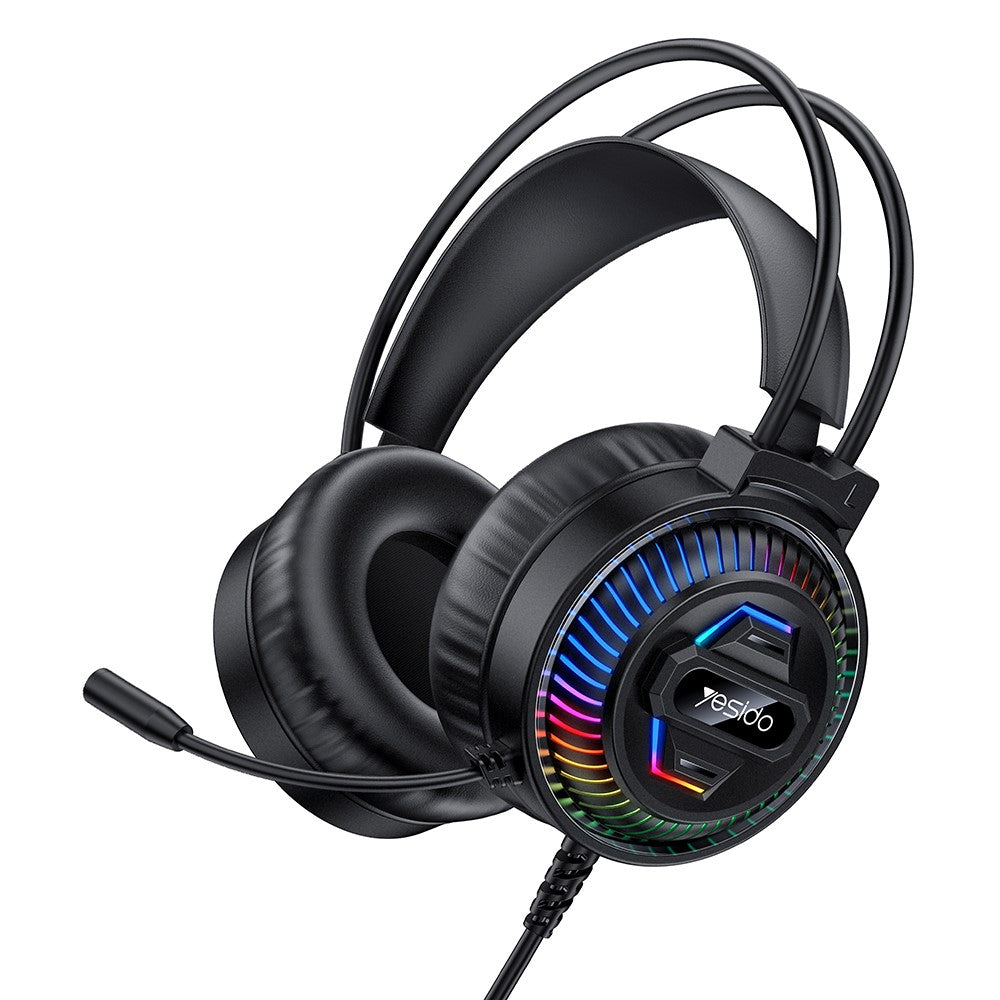 YESIDO EK06 Wired RGB Gaming Headset – 40mm Drivers, 360° Mic