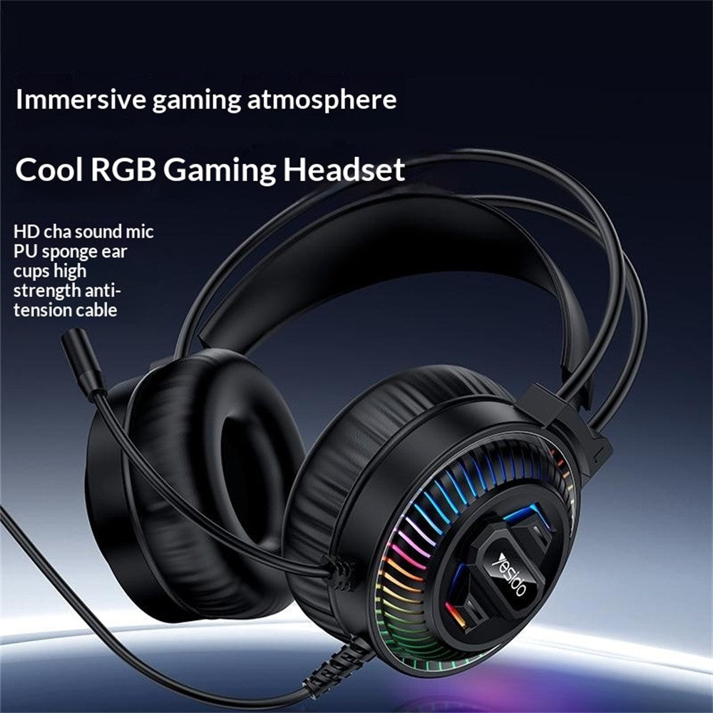YESIDO EK06 Wired RGB Gaming Headset – image 2