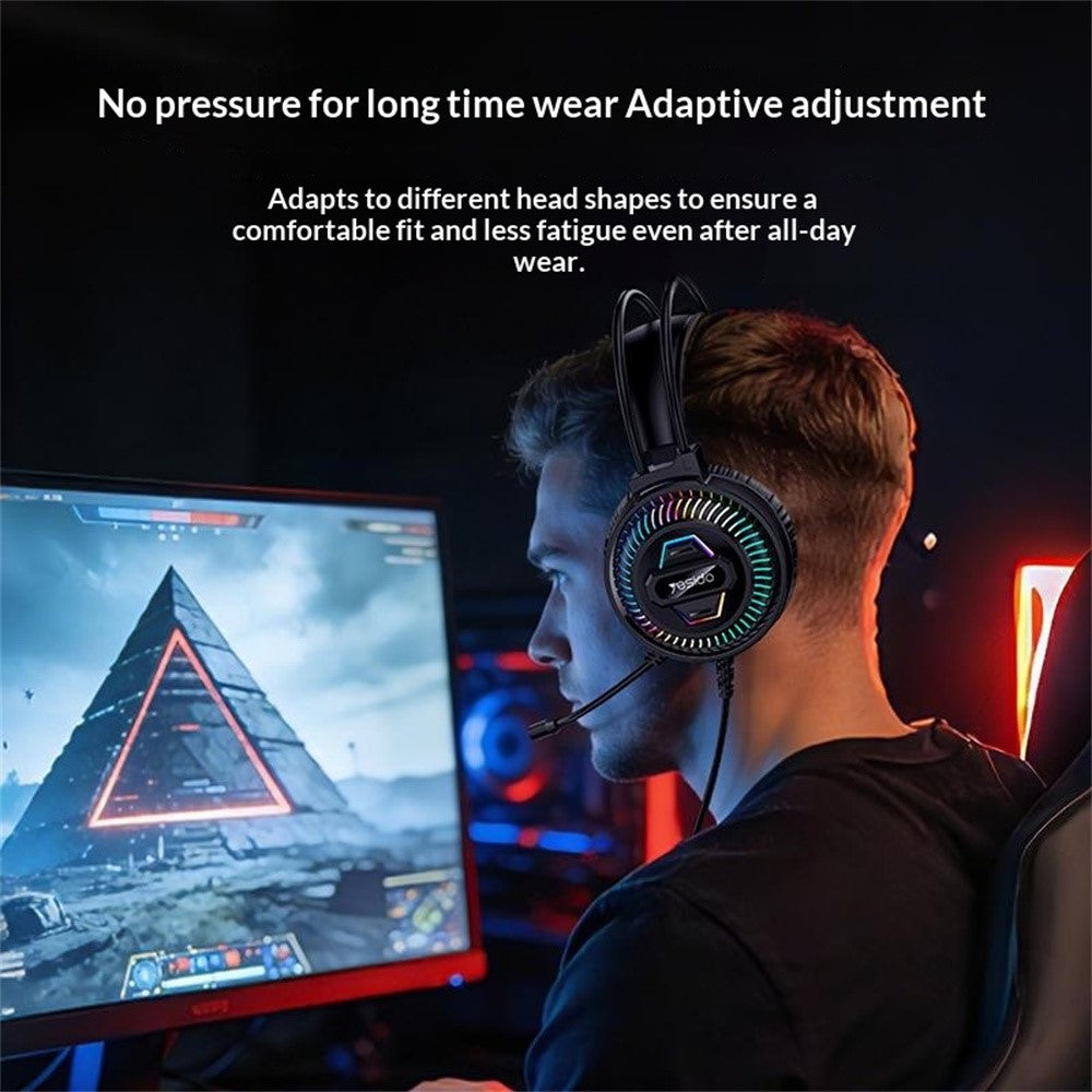 YESIDO EK06 Wired RGB Gaming Headset – image 4
