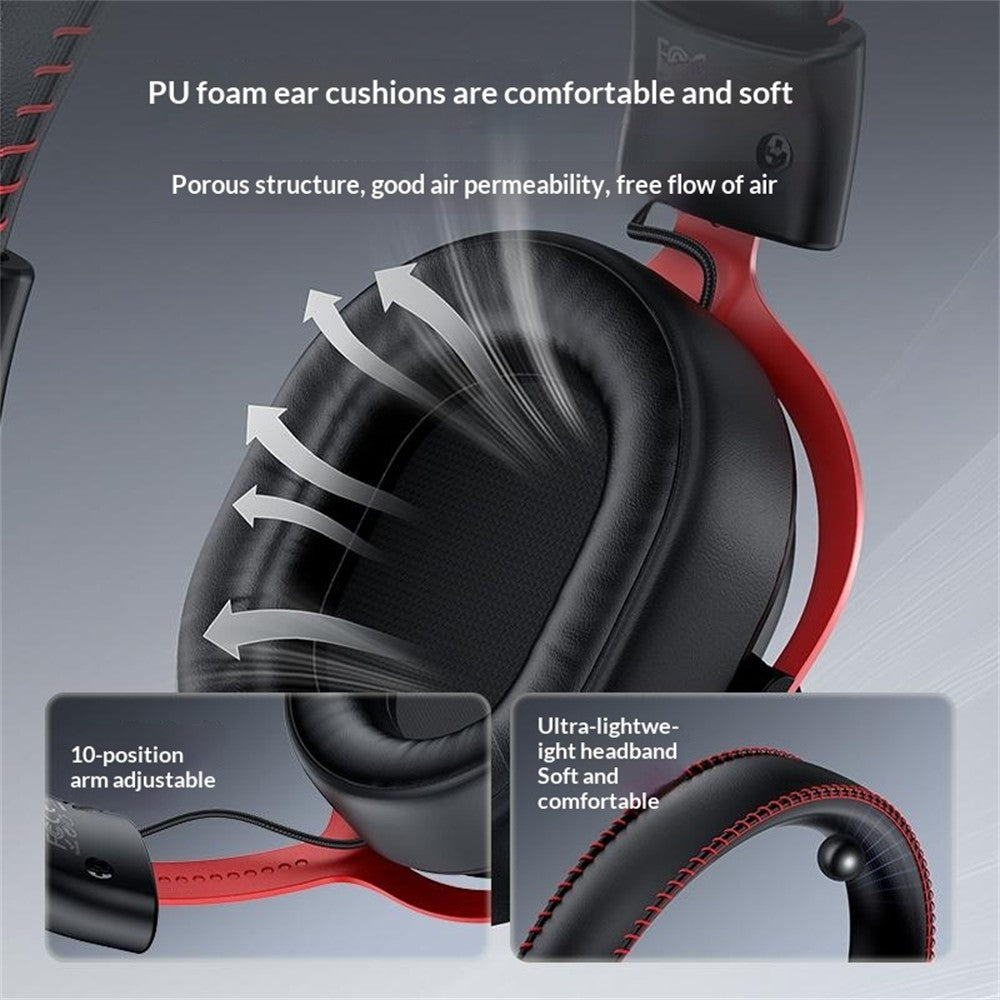 YESIDO EK07 Tri-Mode Gaming Headset – image 5