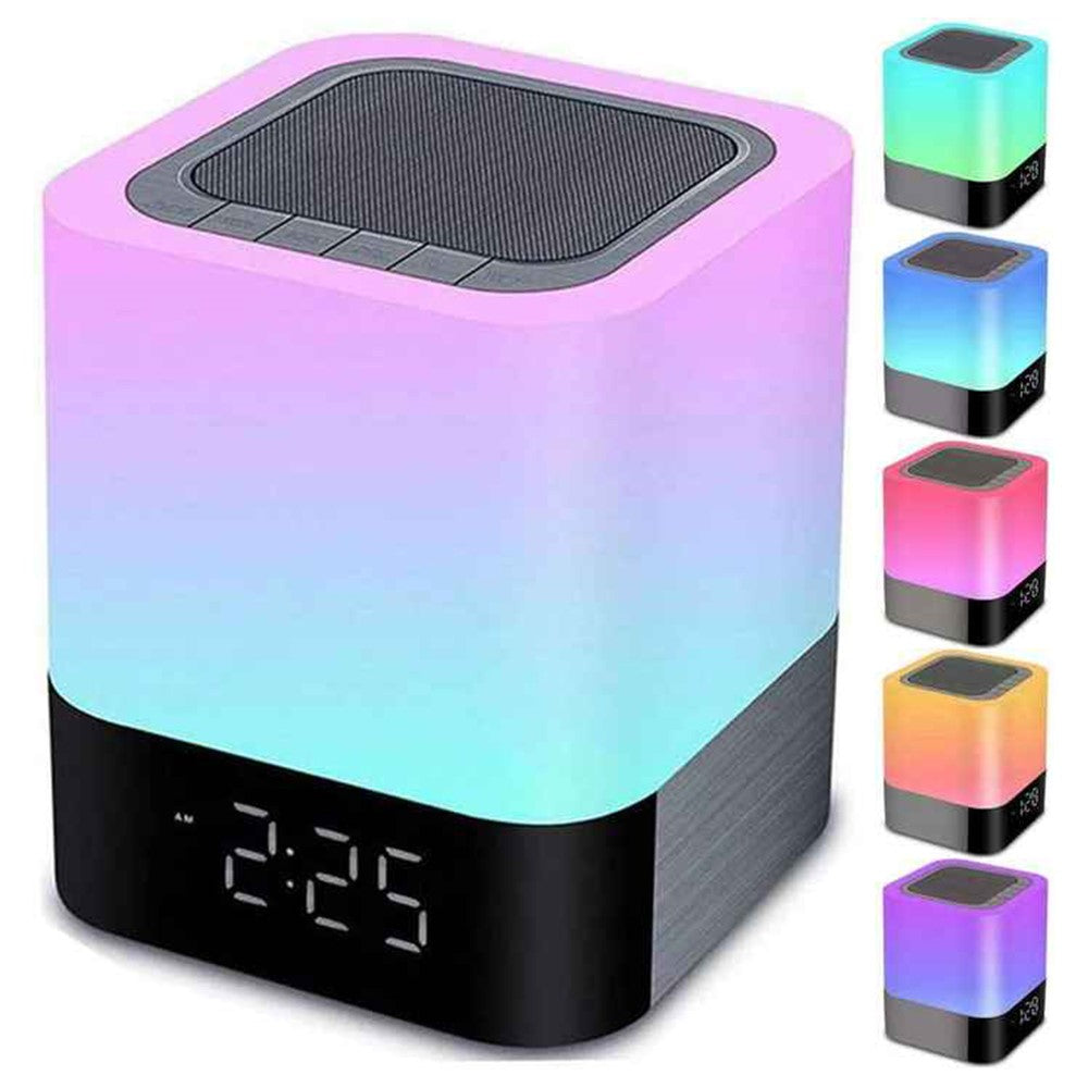 DY28Plus Bedside Alarm Clock Bluetooth Speaker – Touch LED, RGB Light