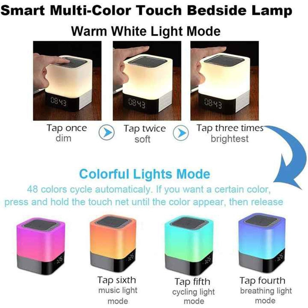 DY28Plus Bedside Alarm Clock Bluetooth Speaker – image 2