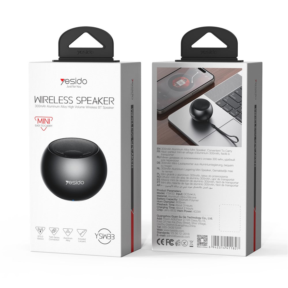 YESIDO YSW33 Mini Bluetooth Speaker – image 8