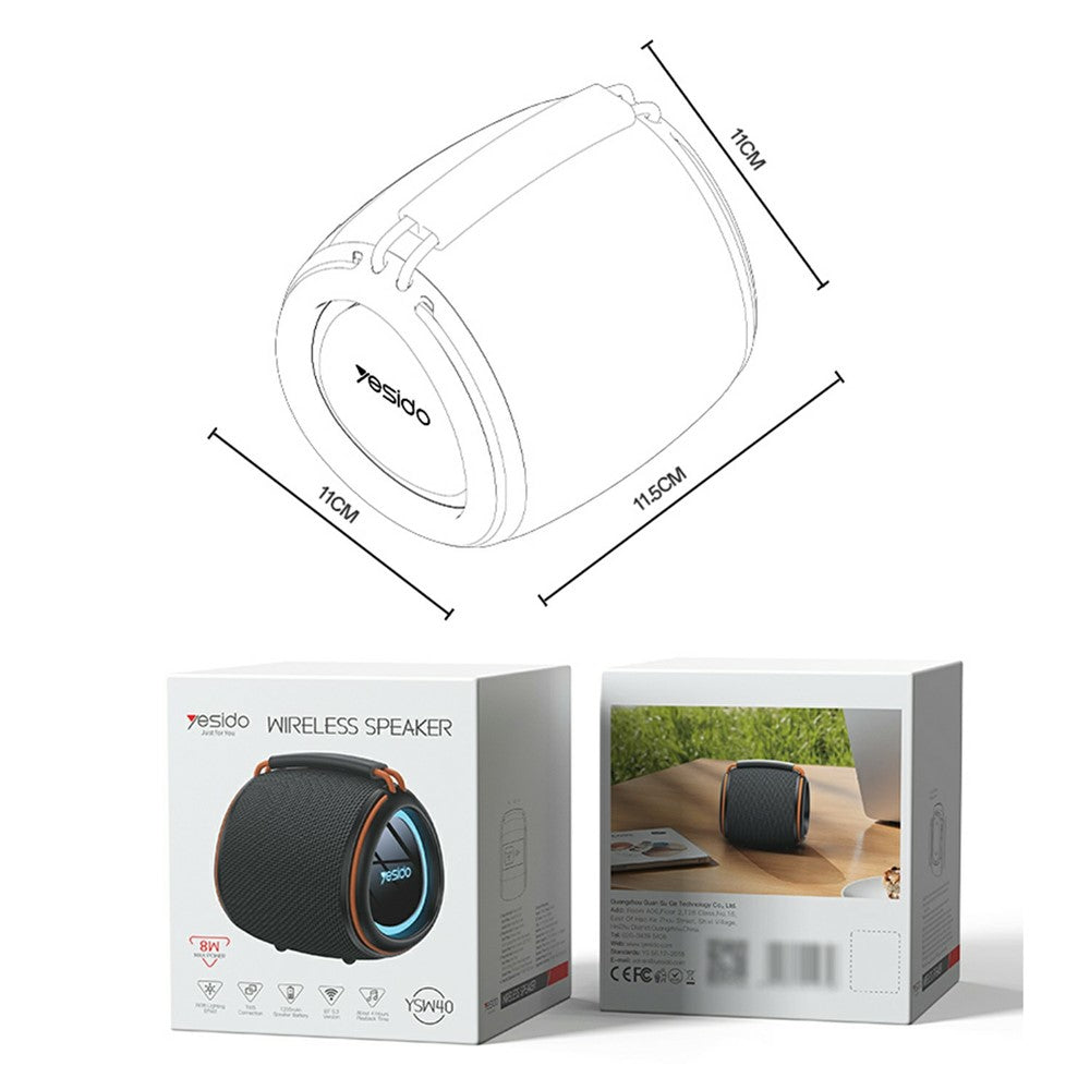 YESIDO YSW40 8W Portable Wireless Speaker – image 8