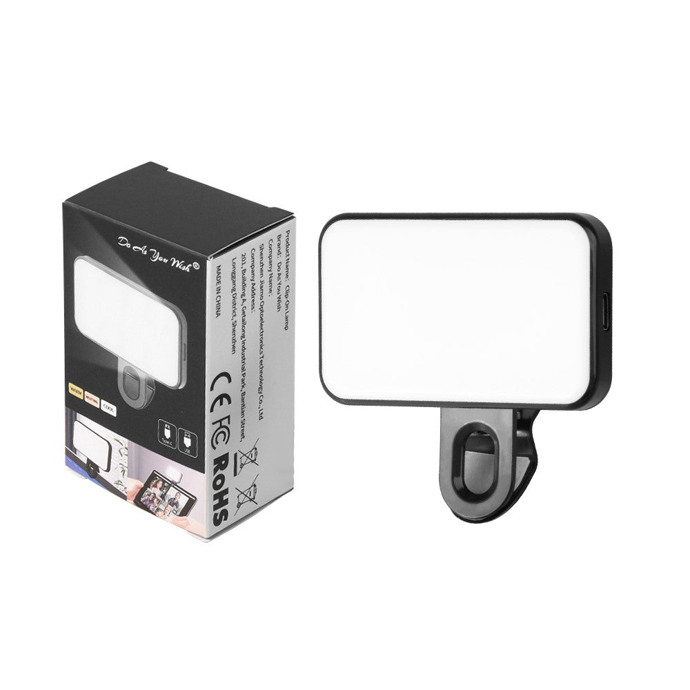 Mini Clip-On LED Light – Rechargeable, Adjustable Colour Temperature