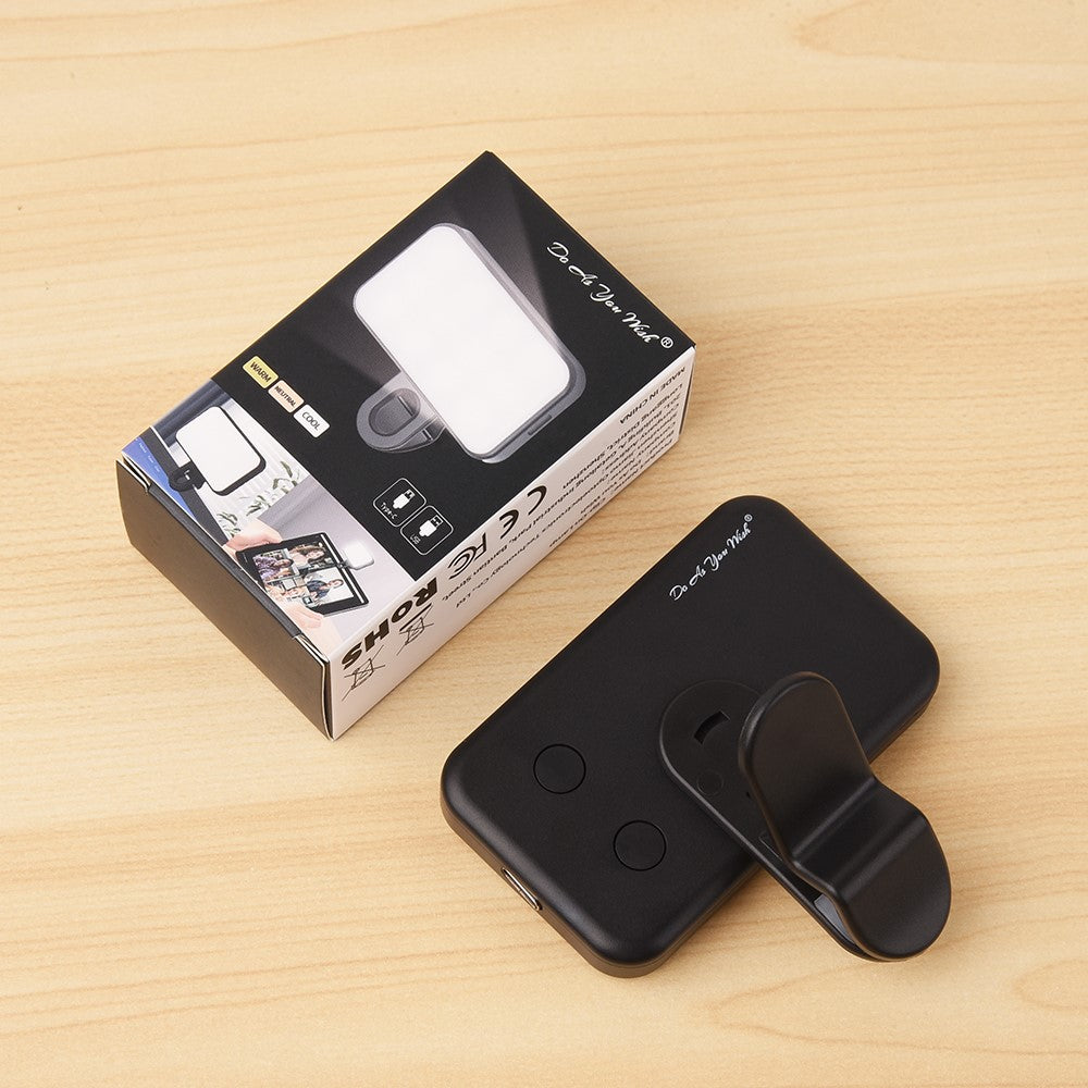 Mini Clip-On LED Light – Rechargeable, Adjustable Colour Temperature