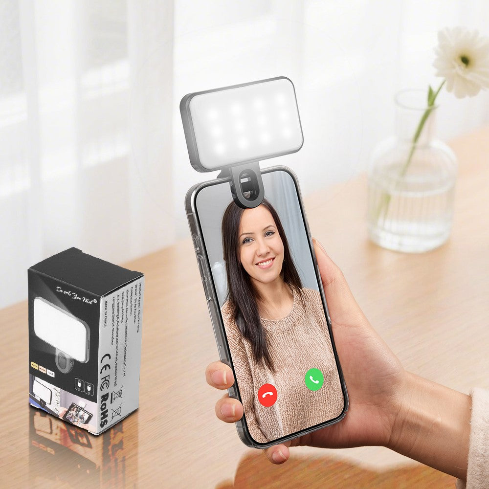 Mini Clip-On LED Light – Rechargeable, Adjustable Colour Temperature