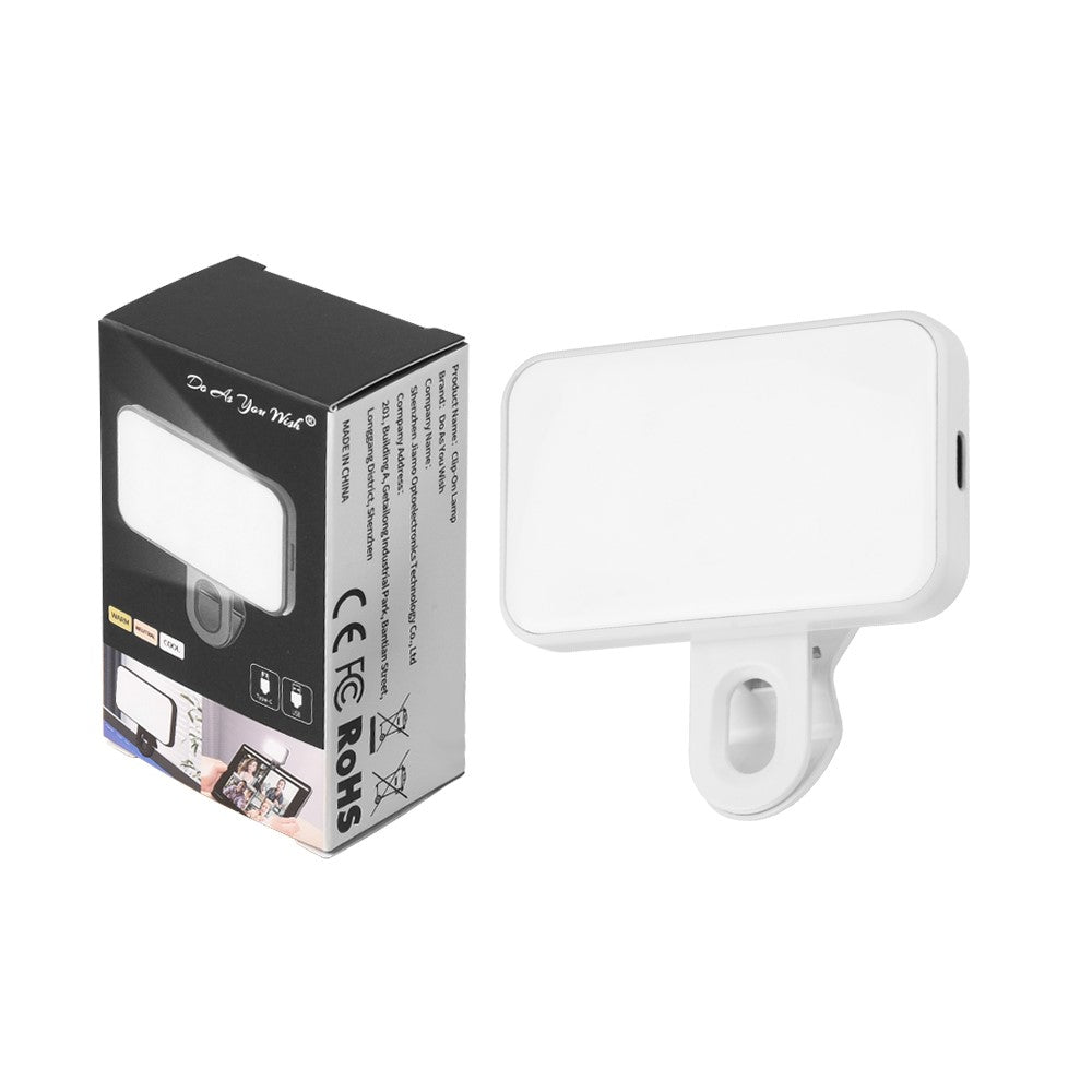 Mini Clip-On LED Light – Rechargeable, Adjustable Colour Temperature