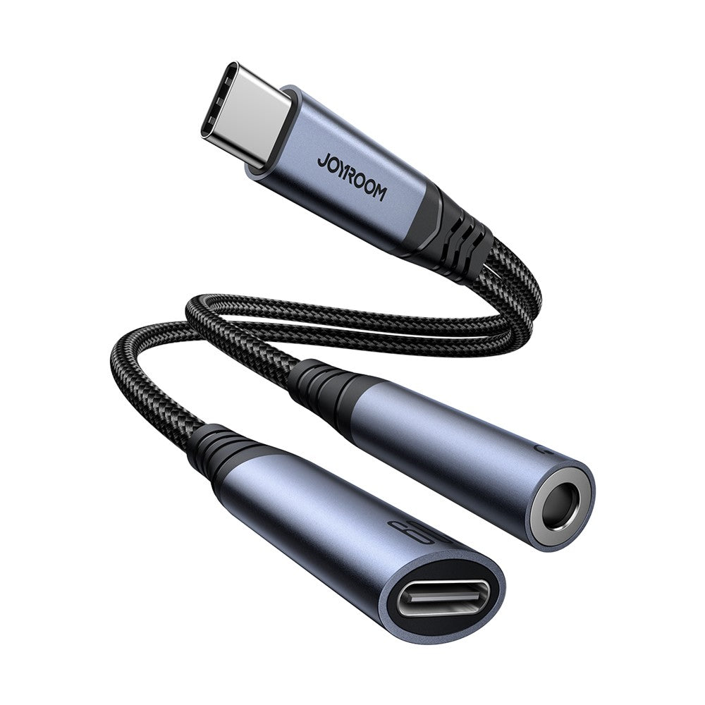 JOYROOM SY-C02 USB-C to 3.5mm + USB-C Audio Adapter – 60W PD Charging