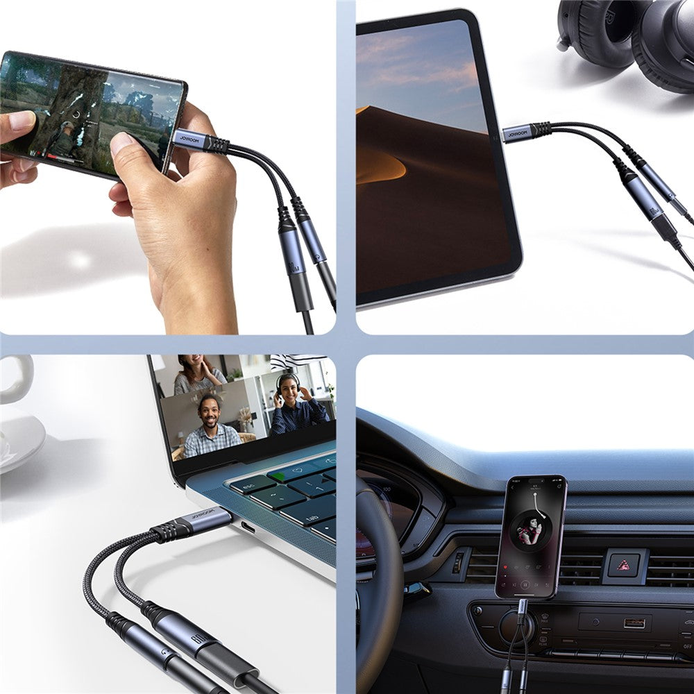 JOYROOM SY-C02 USB-C to 3.5mm + USB-C Audio Adapter – image 6