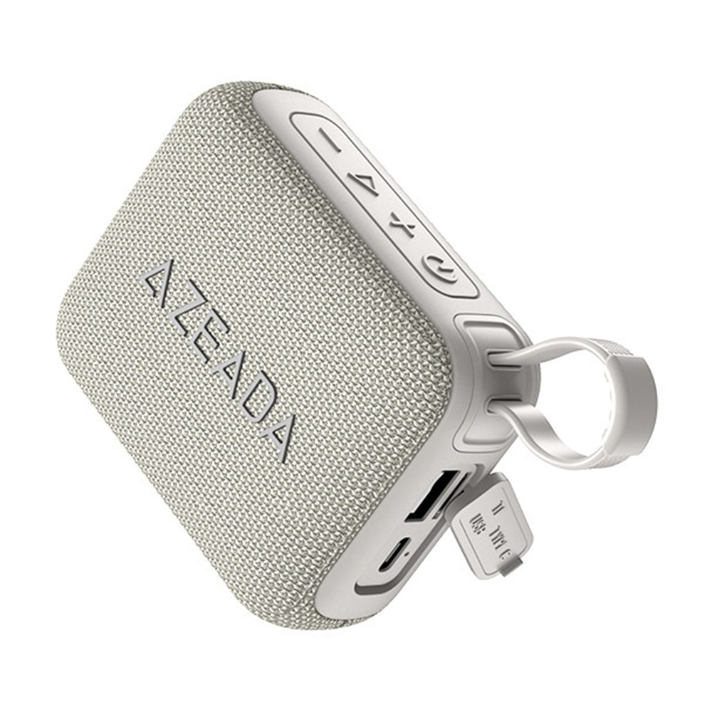 AZEADA AZ-S01 Water-Resistant Bluetooth Speaker – Fabric Design, TWS Pairing