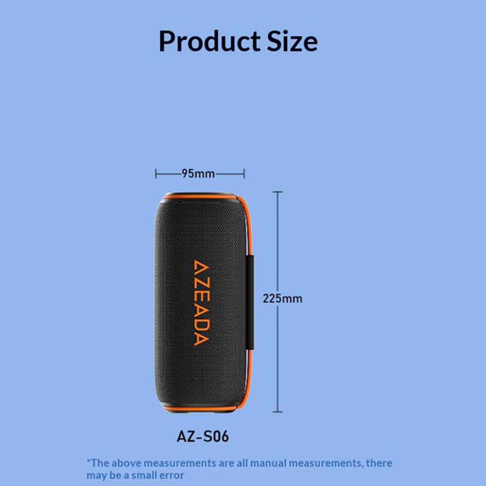 AZEADA AZ-S06 Water-Resistant Bluetooth Speaker – image 4