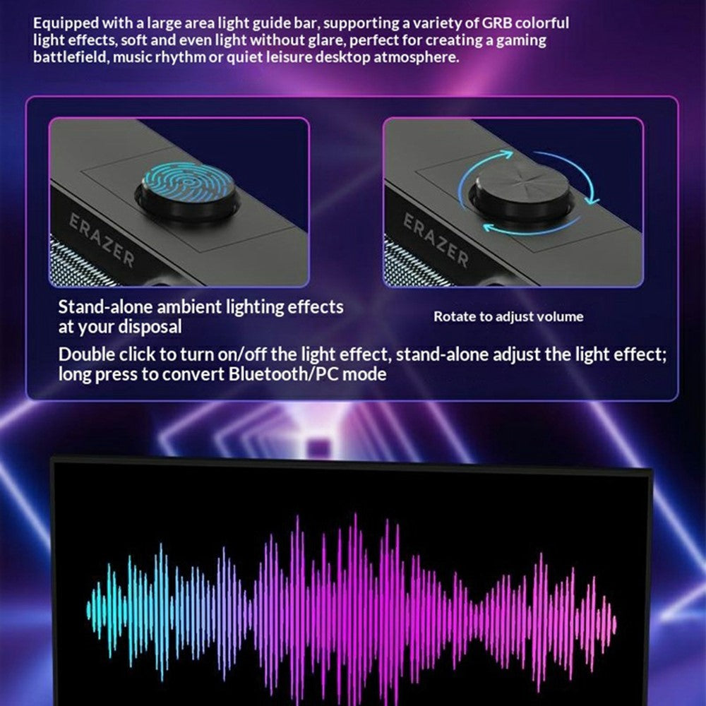 ERAZER W113 Desktop RGB Speaker – image 4