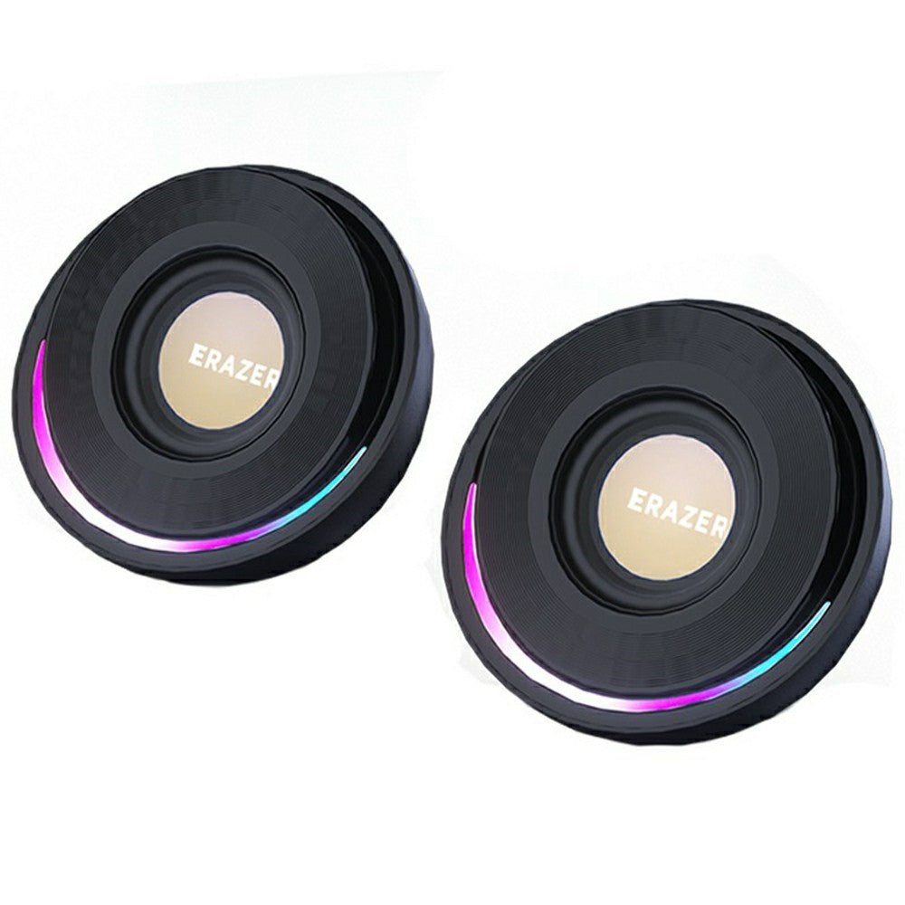 ERAZER A500 Desktop 2.0 PC Speakers – RGB, Bluetooth & USB, 10W