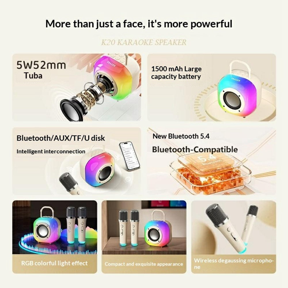 ERAZER K20 Wireless Karaoke Speaker – image 2