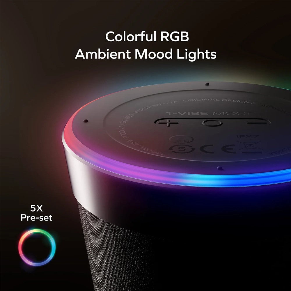 MOMAX 1-Vibe Mood Magnetic Wireless Speaker – image 4