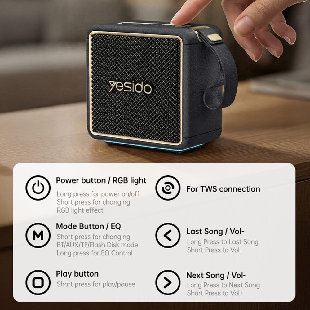 YESIDO YSW47 30W Portable Wireless Speaker – image 11