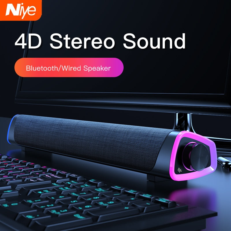 4D Computer Speaker Bar with Subwoofer
