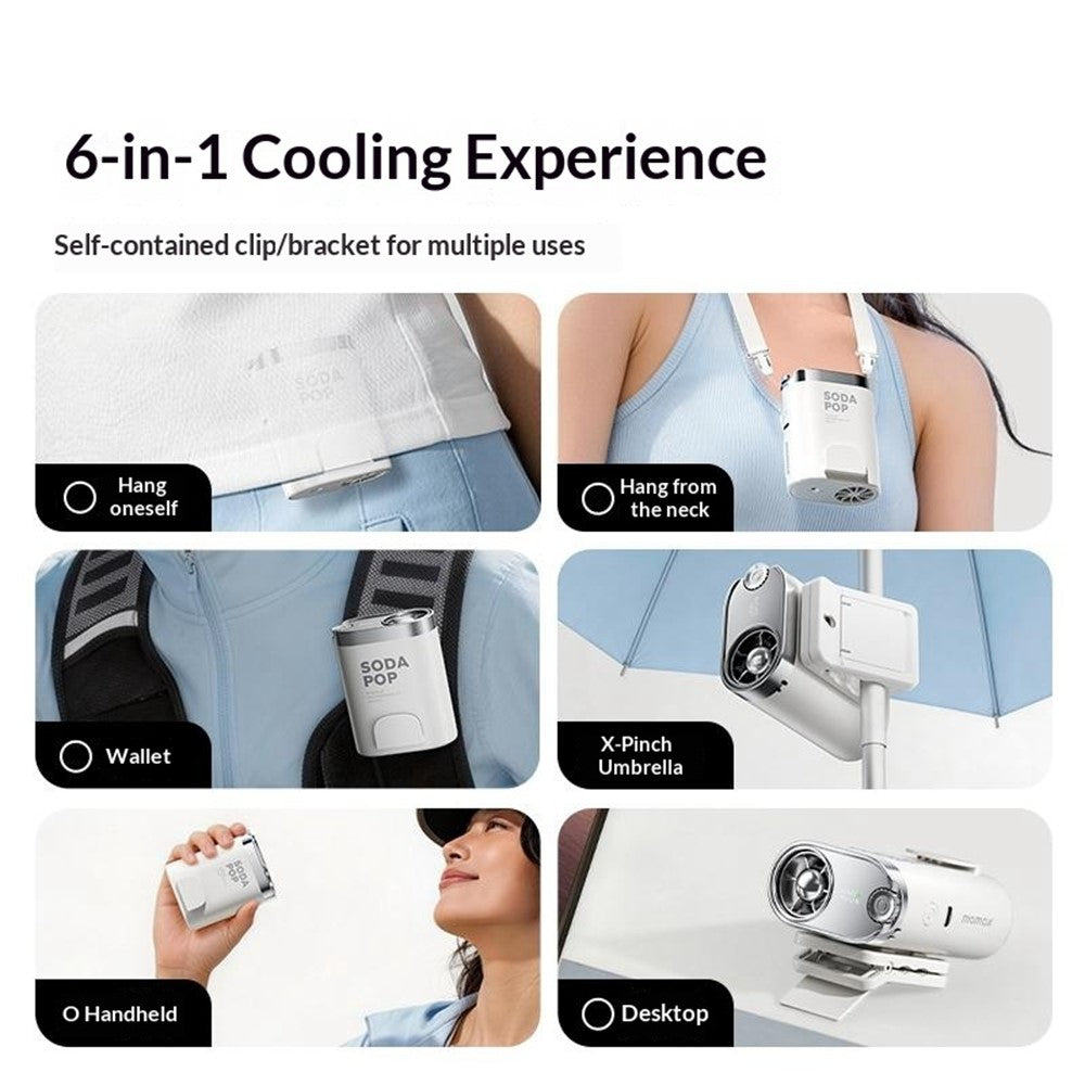MOMAX IF23 6-in-1 Wearable Clip Fan – image 4