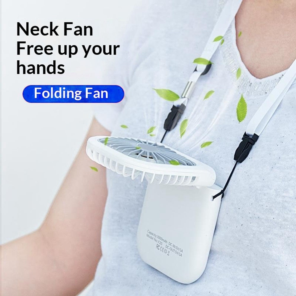 F20 Mini Foldable Neck & Handheld Fan – image 11