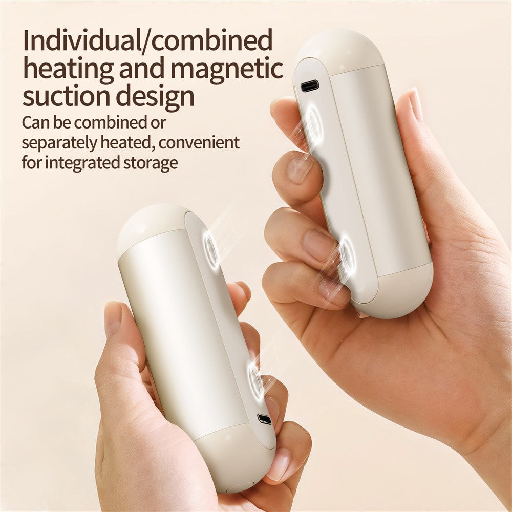 Rechargeable Magnetic Hand Warmers 2-Pack – 3000mAh, 3 Heat Settings