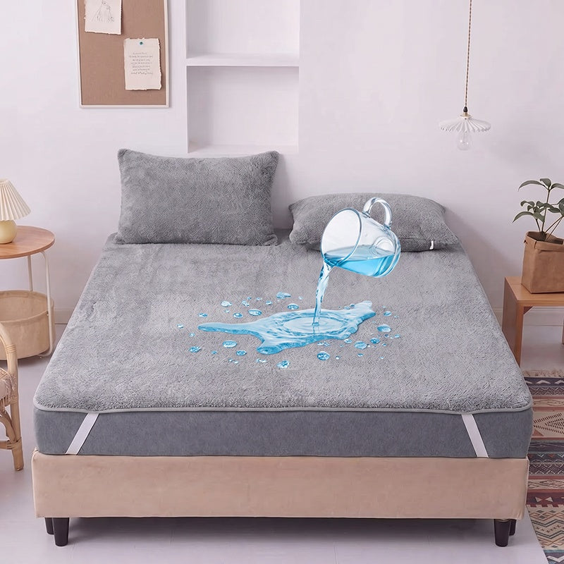 Mattress Protector with Elastic Straps – Soft Breathable Bed Cover – image 4