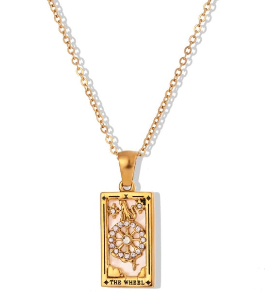 Fashion Tarot Necklace With Rhinestones Diamond Set – image 19
