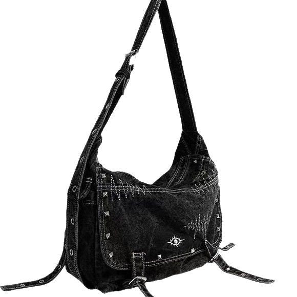 Large capacity denim bag – image 5