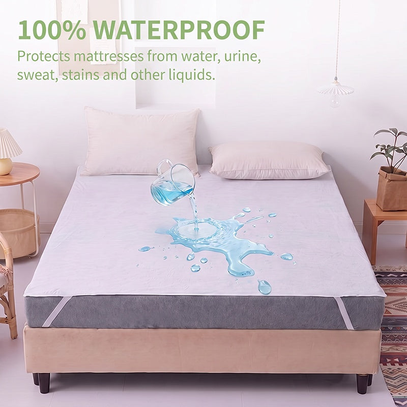 Mattress Protector with Elastic Straps – Soft Breathable Bed Cover – image 5