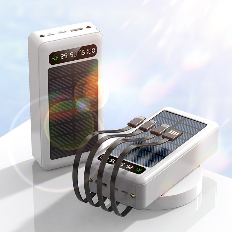 30,000mAh Solar Power Bank with Cable – image 2