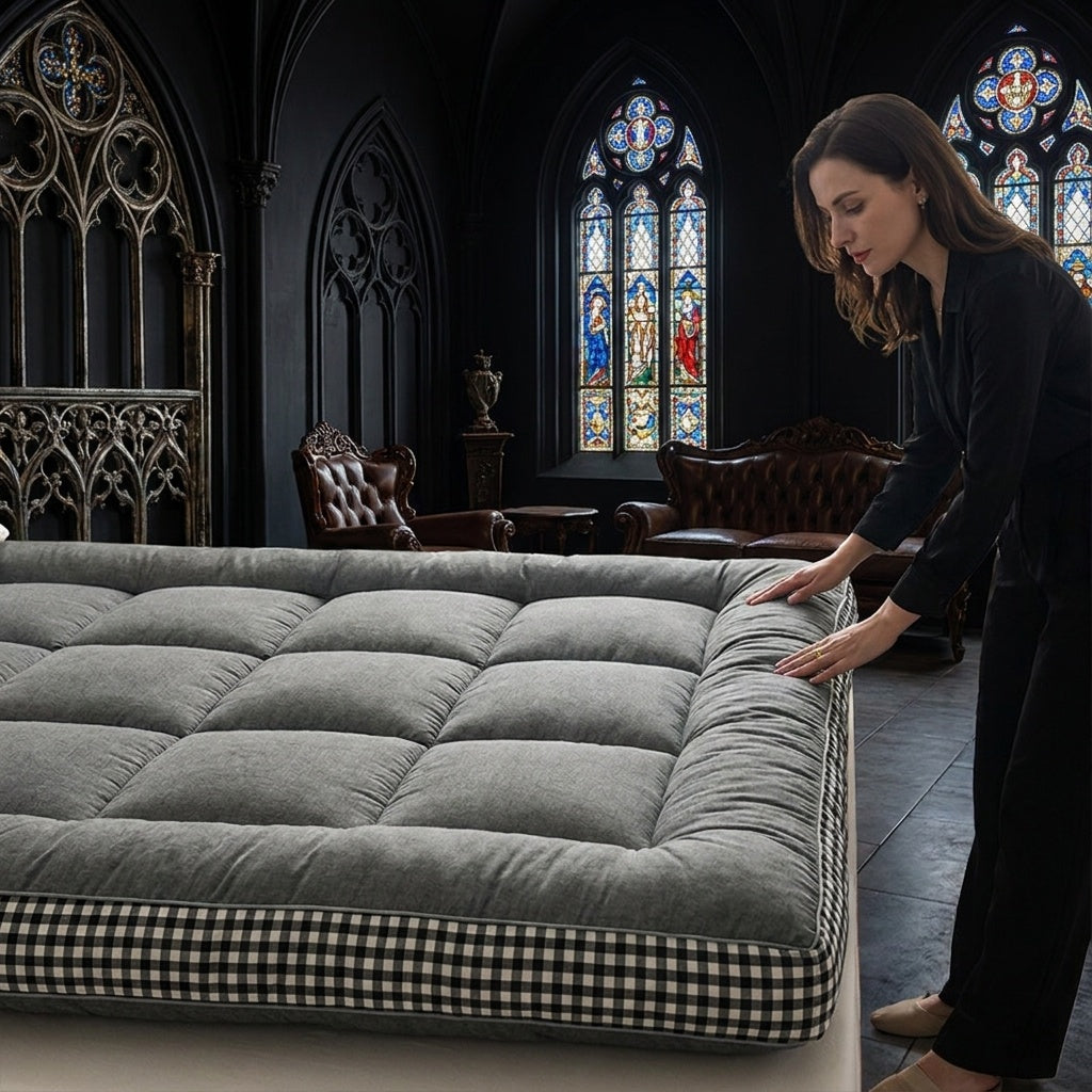 Thick Quilted Mattress Topper – Soft Fluffy Mattress Pad – image 6