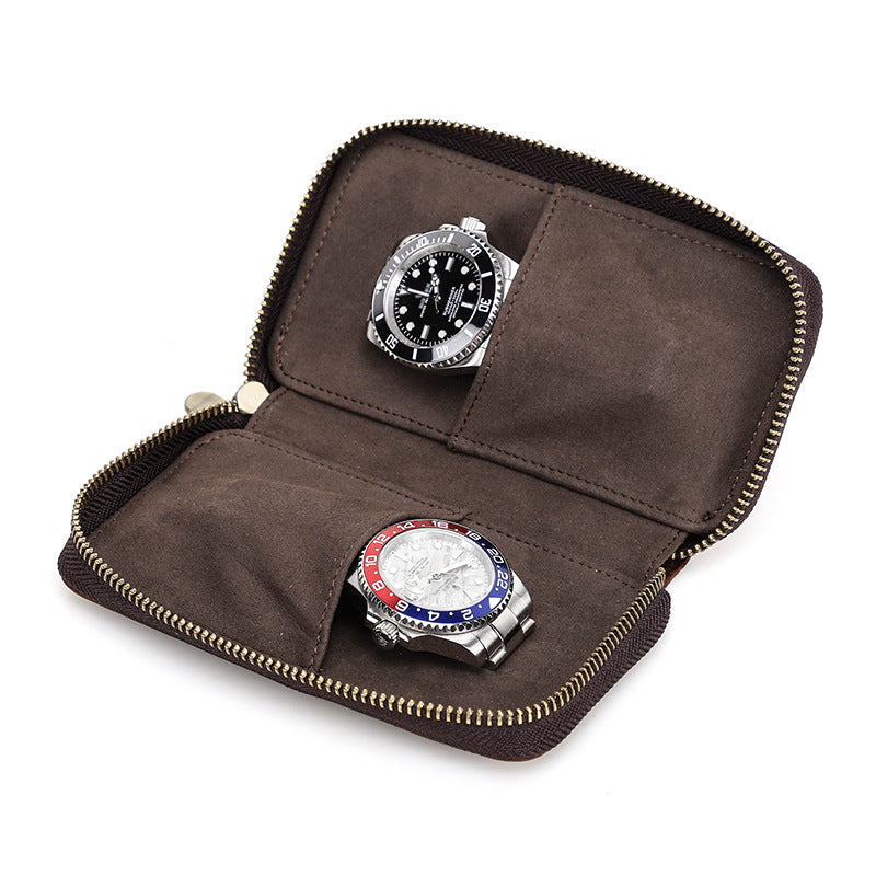 Leather double watch case - image 3