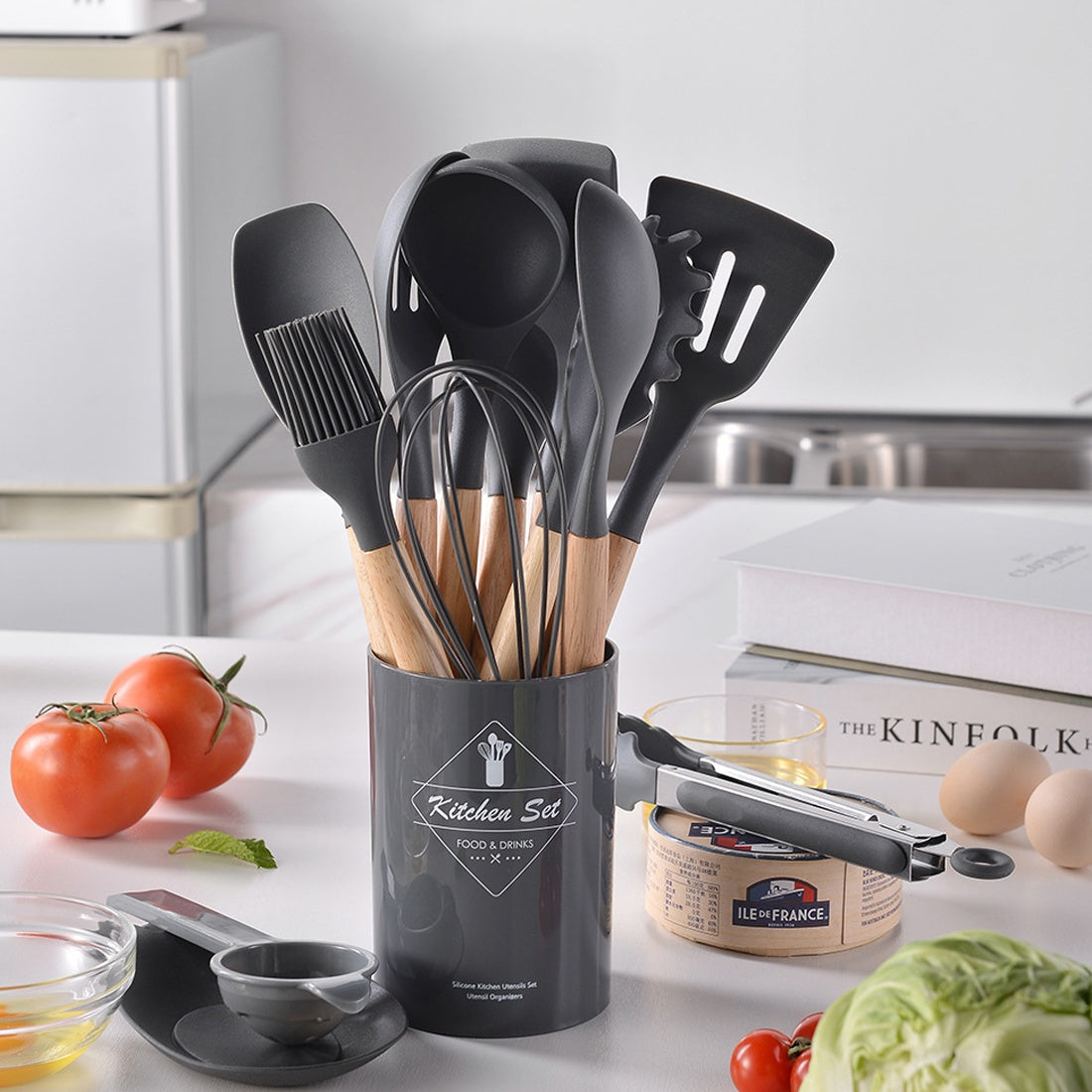 14-Piece Silicone Kitchen Utensil Set – image 7
