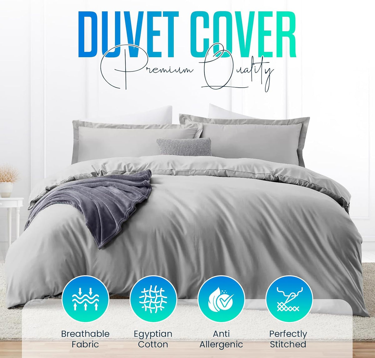 Percale Duvet Cover Set – T200 – image 3